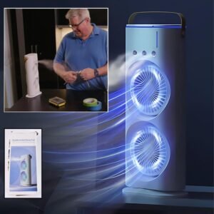 Double-Head Mist Fan with Triple Spray