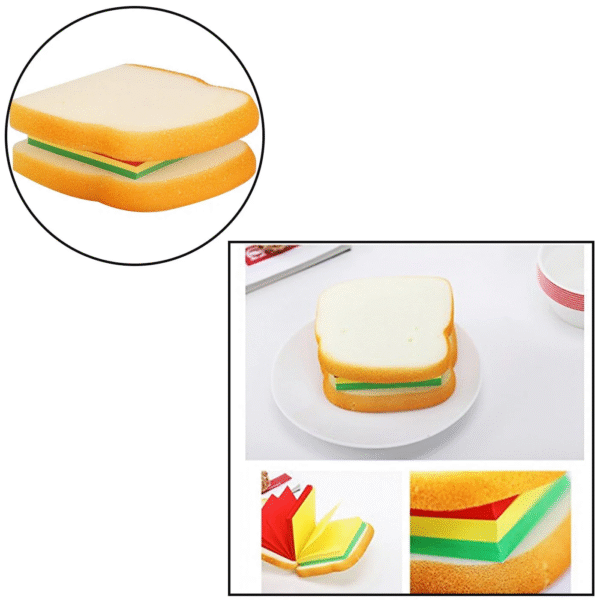 Sandwich Shaped Notepad with Sticky Notes - Image 2