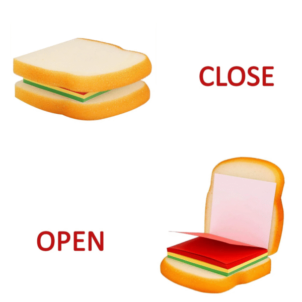 Sandwich Shaped Notepad with Sticky Notes - Image 4