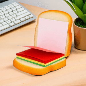 sandwich notebook with sticky notes